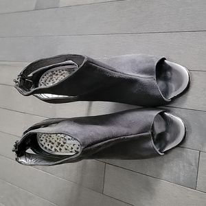 Grey Suede Monolo Blahnik heels